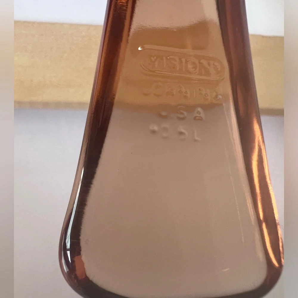 Vintage 1980’s Amber Brown Vision Corningware .5 Liter Covered Sauce Pot.